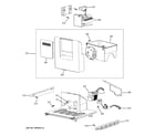 GE PSB42LGRWV ice maker & dispenser diagram