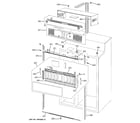 GE PSB42LGRWV cabinet parts (1) diagram