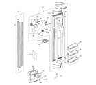 GE PSB42LSRBV freezer door diagram