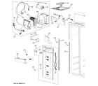 GE PSB42LSRBV freezer section diagram