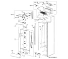 GE PSB42LSRBV fresh food section diagram