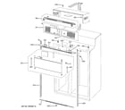 GE PSB42LSRBV cabinet parts (1) diagram