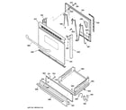 GE JGBS04BEH2CT door & drawer parts diagram