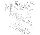 GE ZISB420DRB ice maker & dispenser diagram