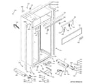 GE ZISB420DRB case parts diagram