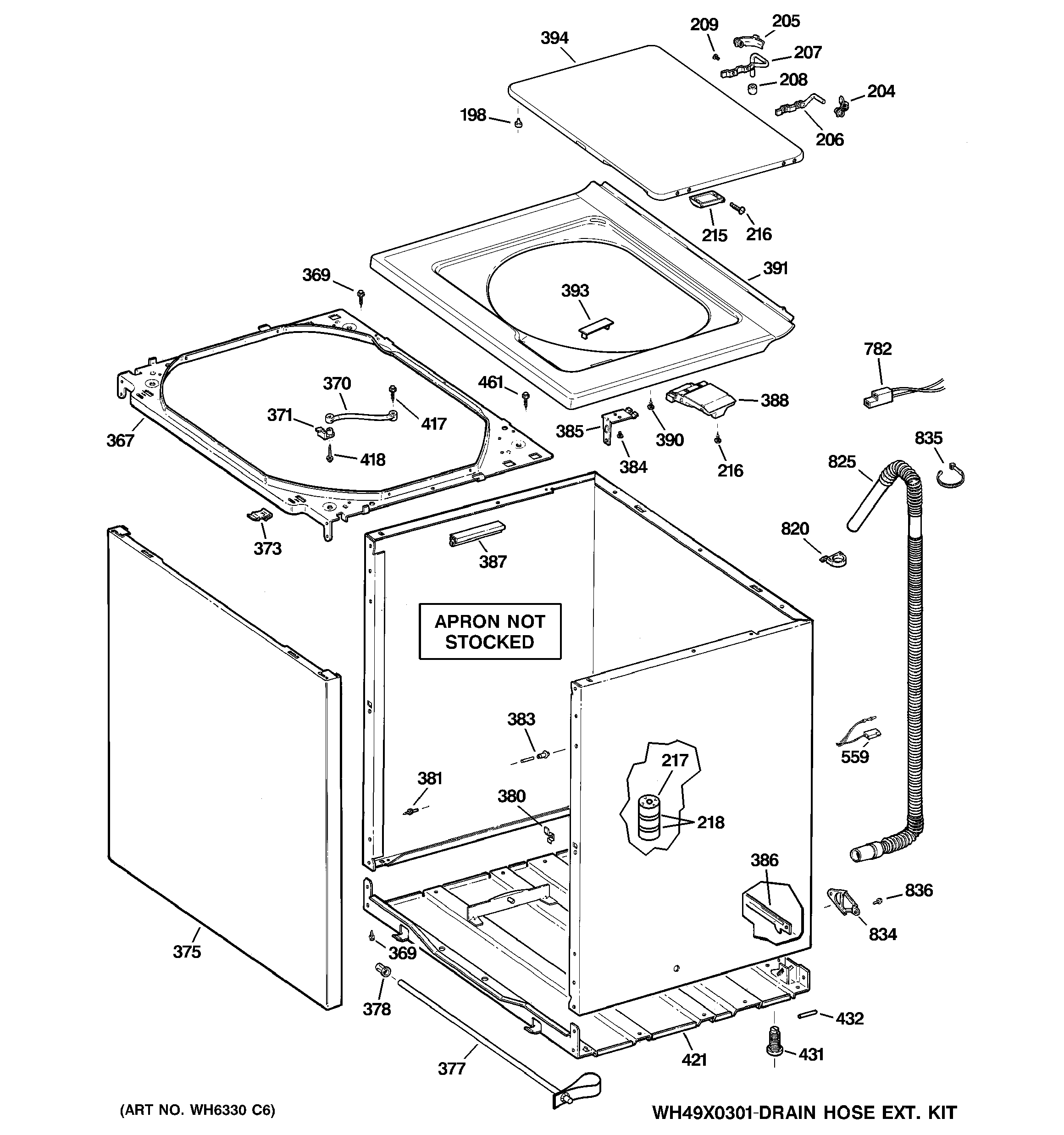 Cabinet, cover & front panel
