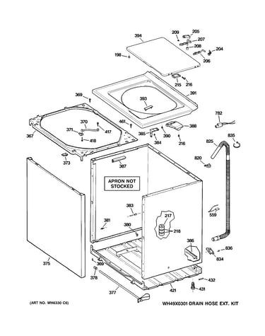 Cabinet, cover & front panel