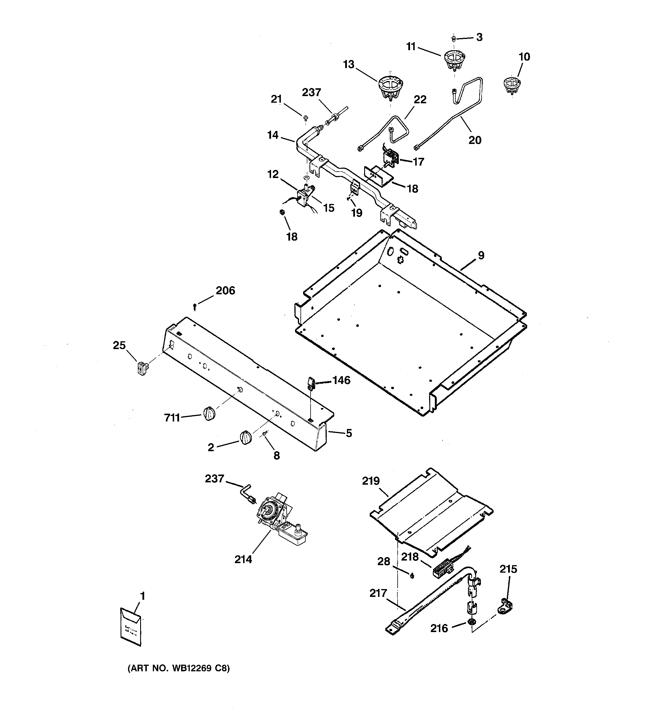 Gas & burner parts