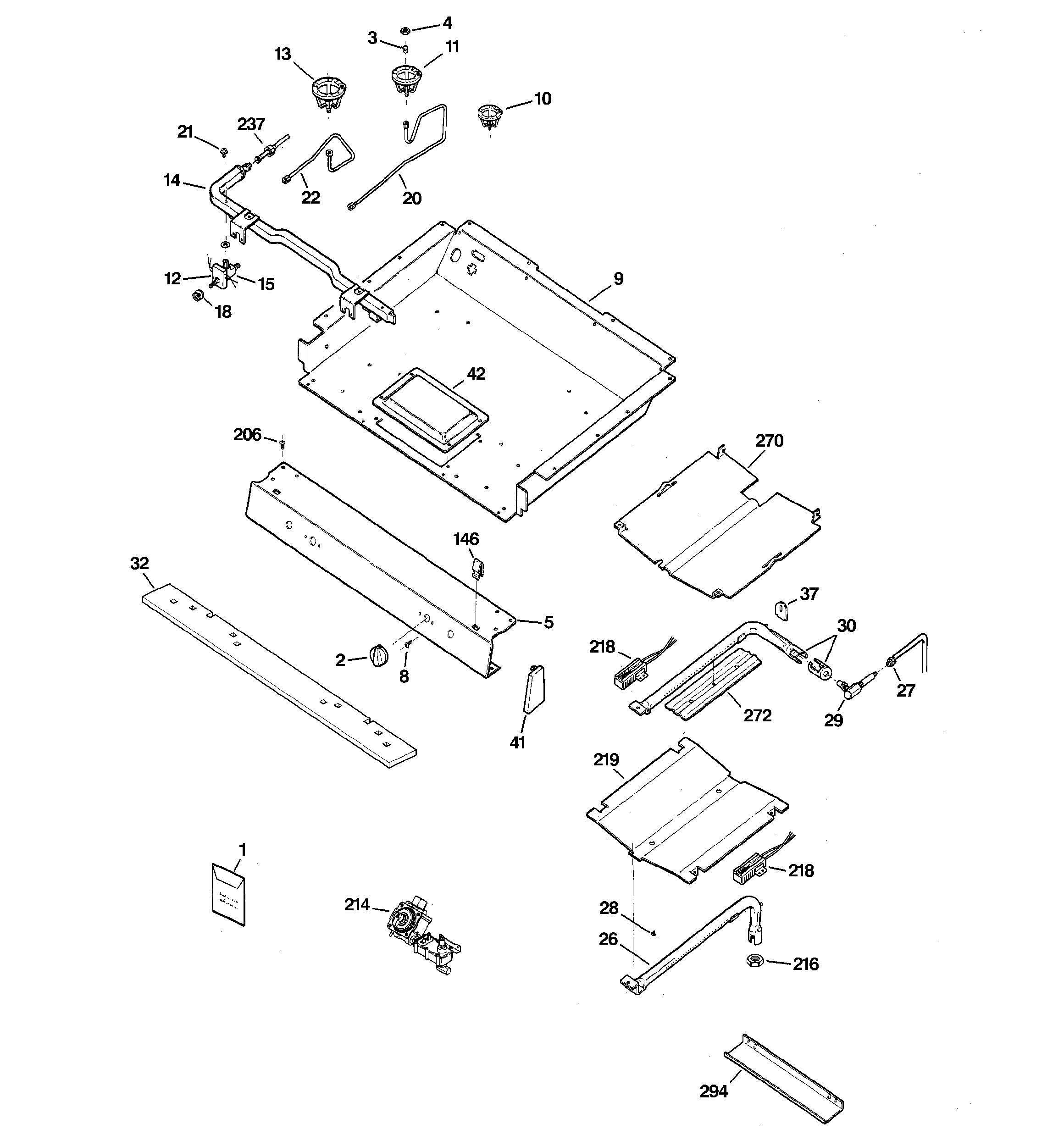 Gas & burner parts