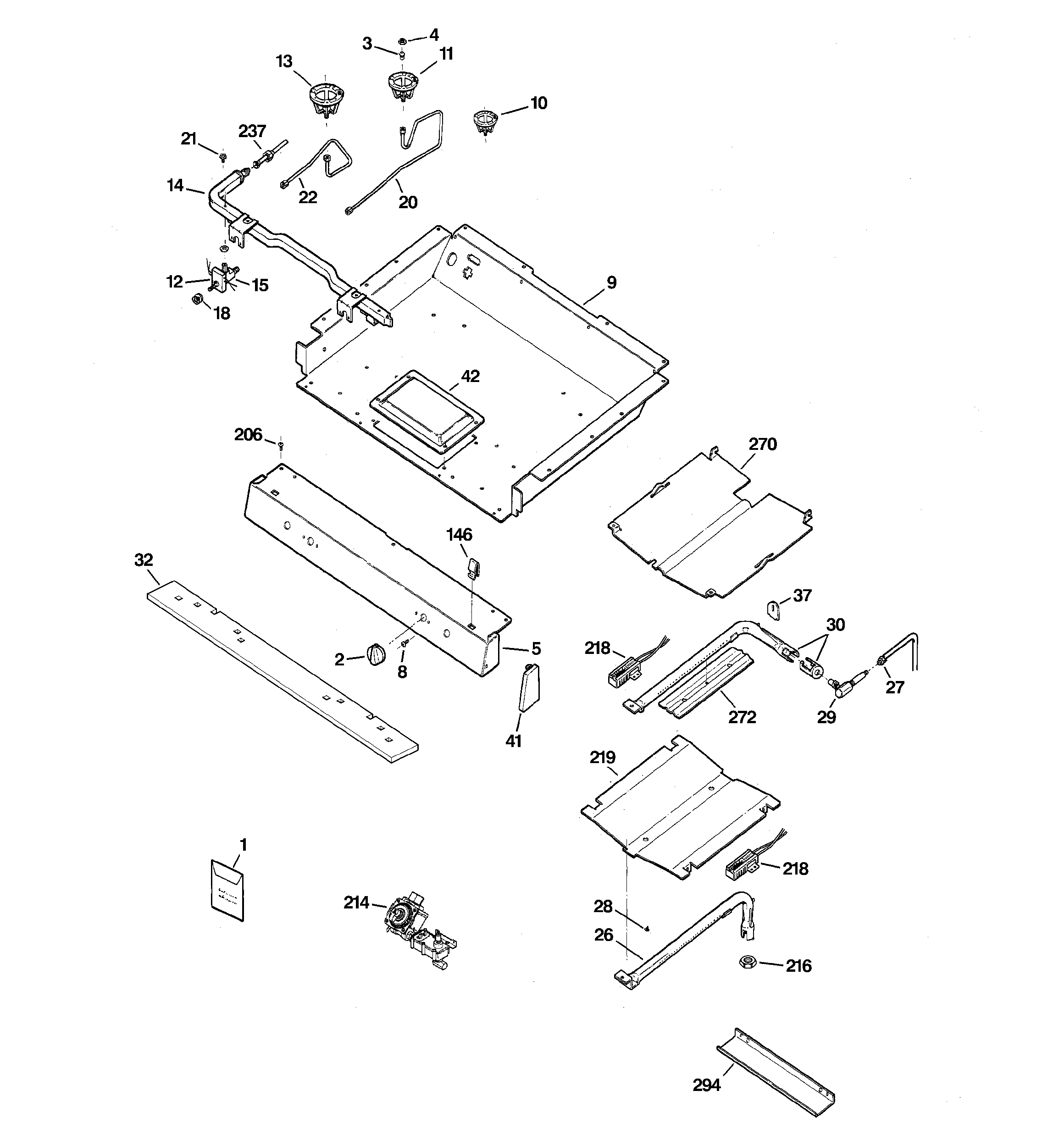 Gas & burner parts