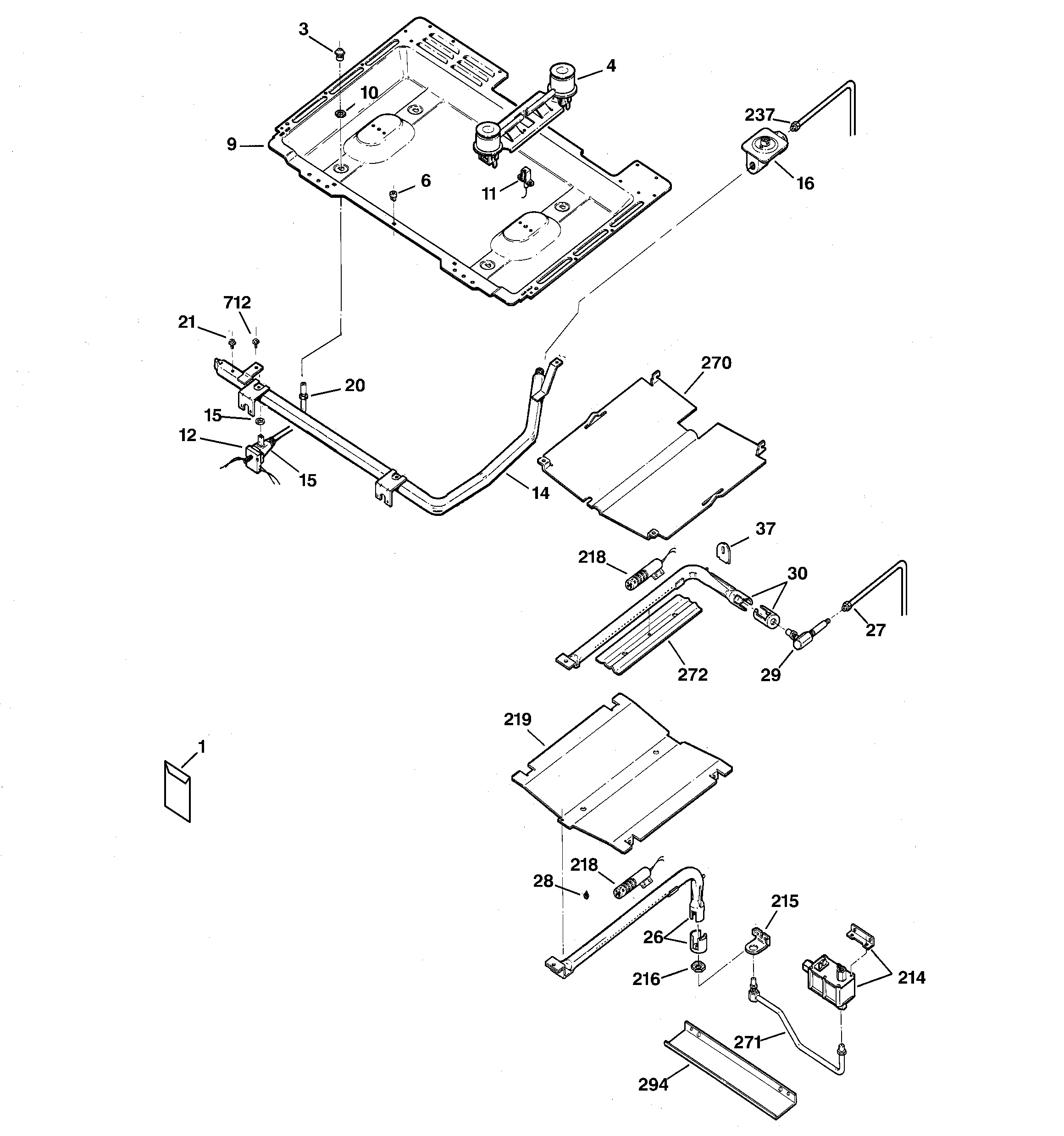 Gas & burner parts