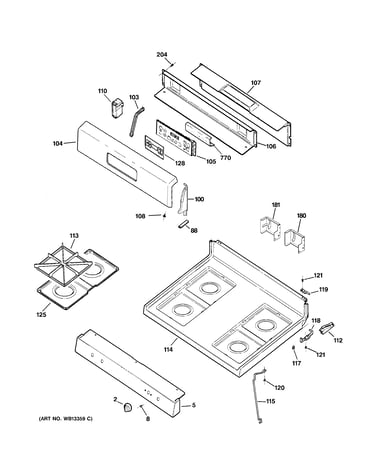 Control panel & cooktop