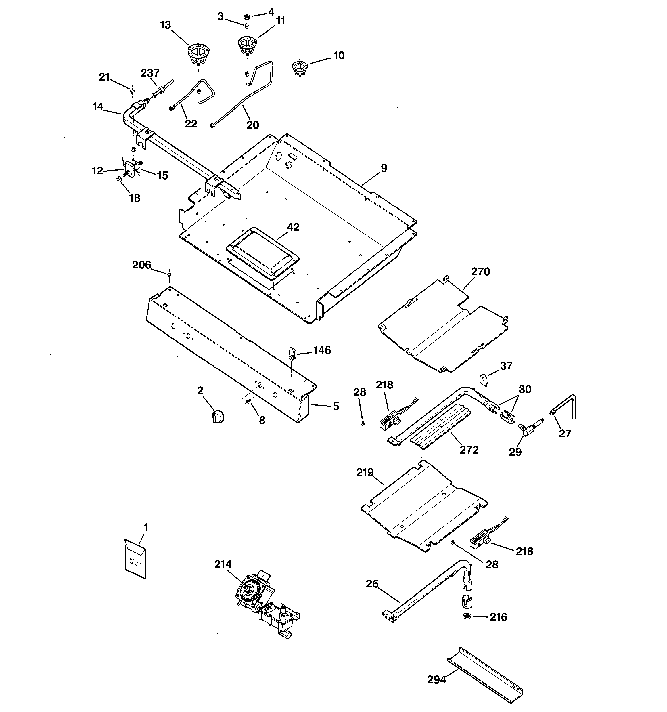 Gas & burner parts