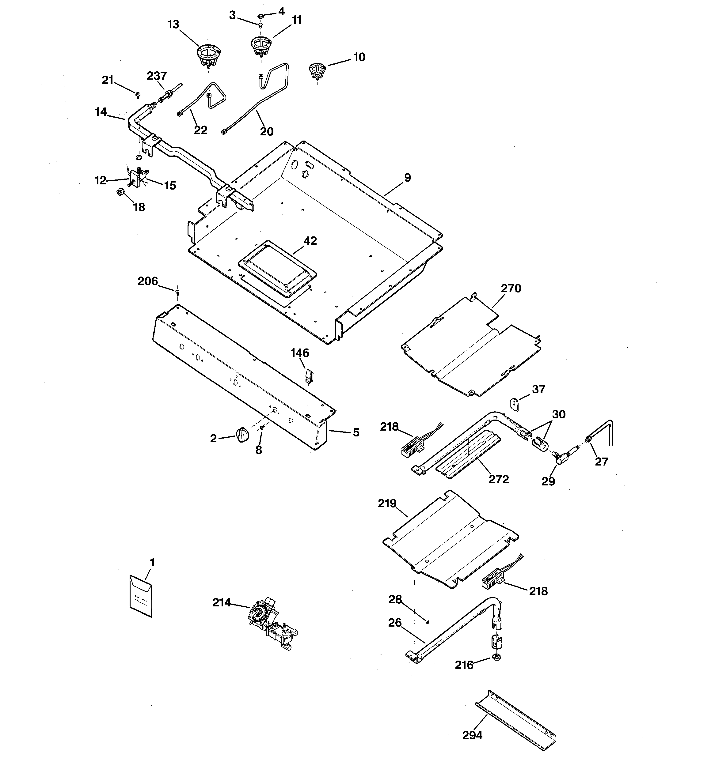 Gas & burner parts