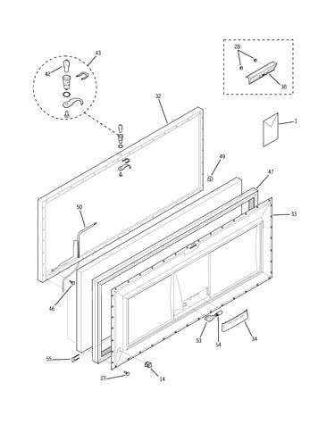 Freezer door