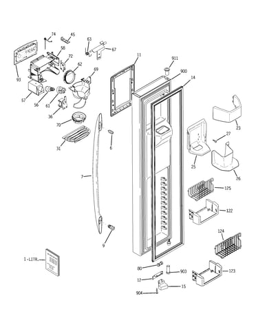 Freezer door