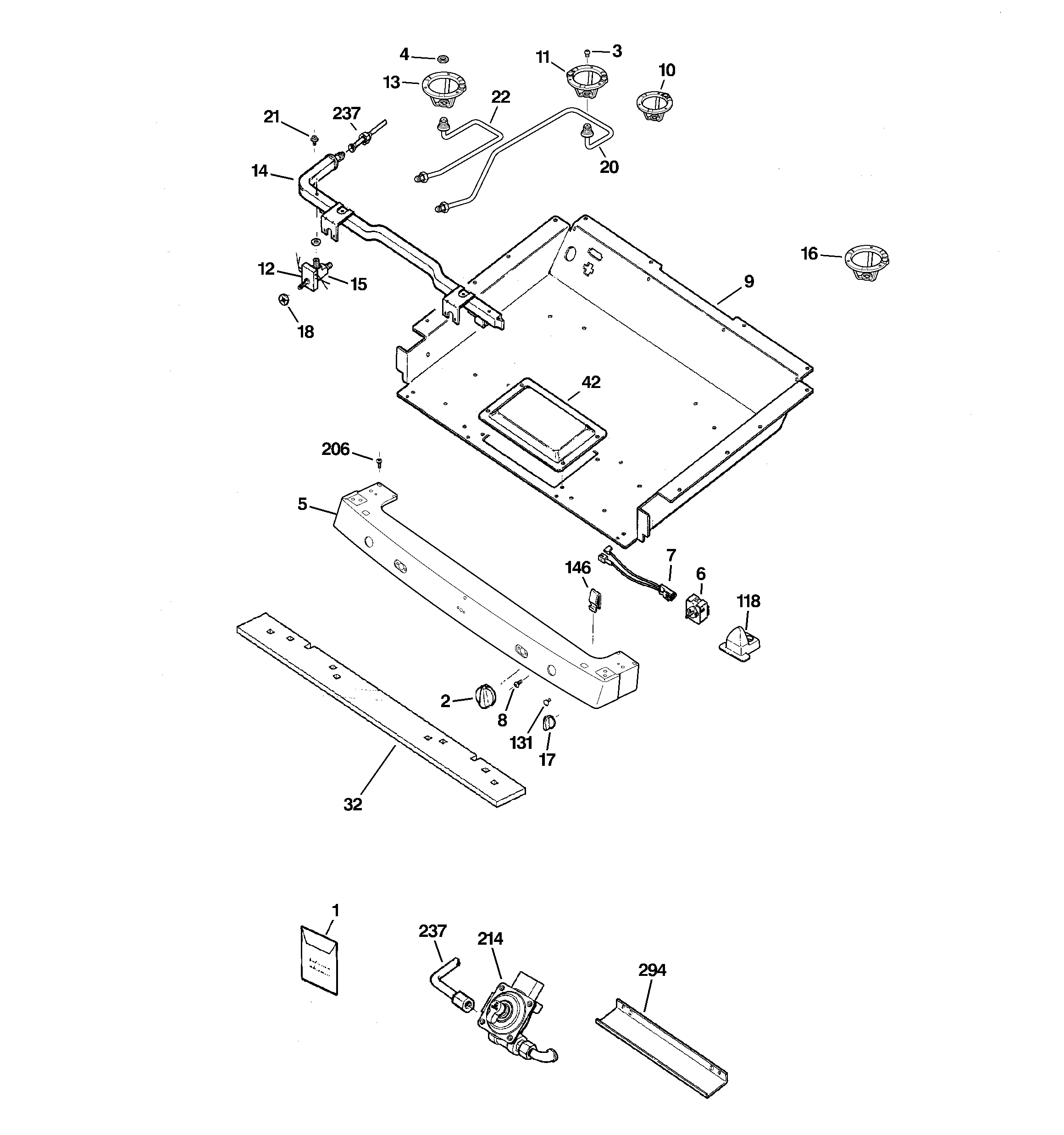 Gas & burner parts