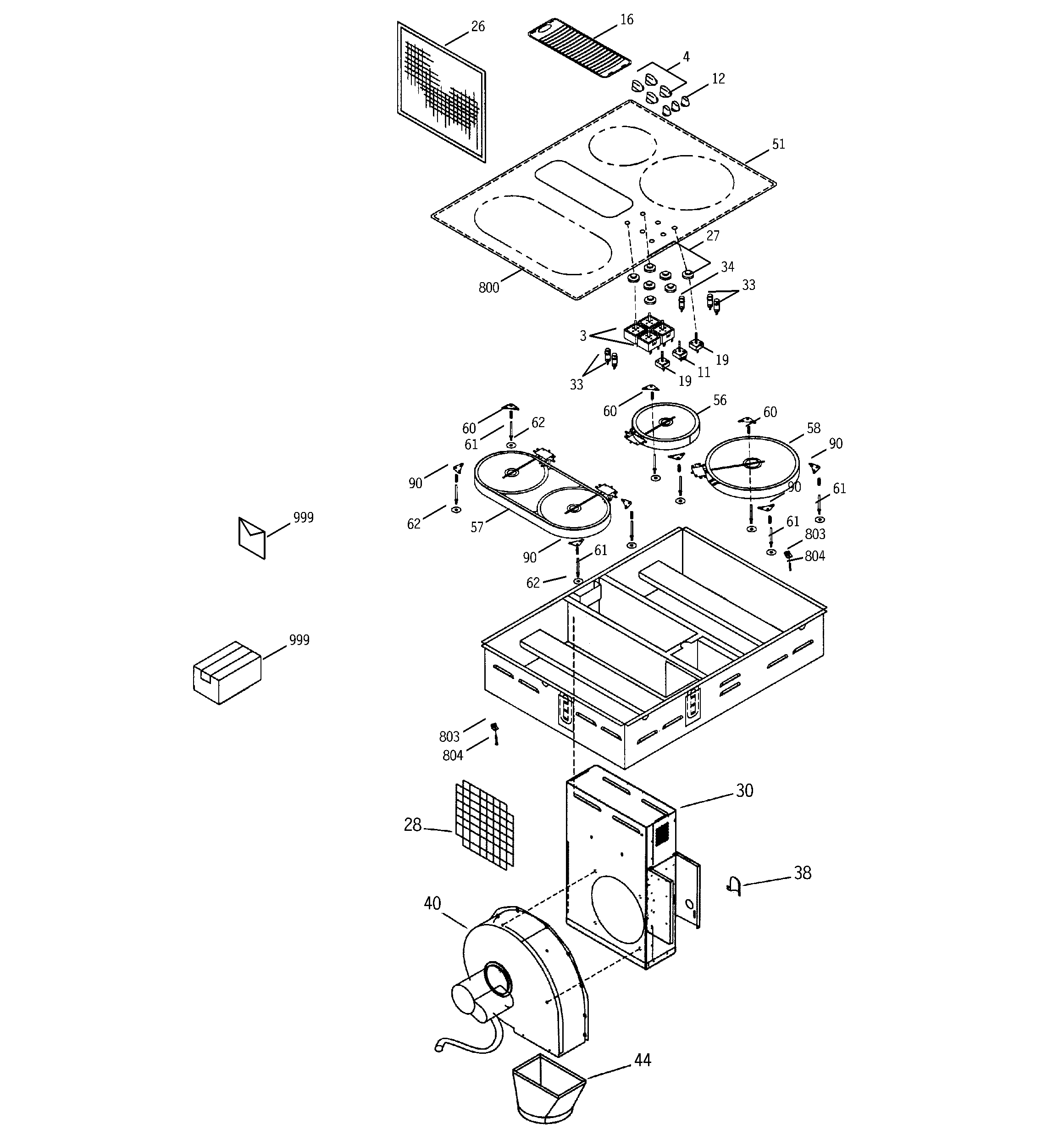 CONTROL PANEL & COOKTOP