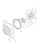 Upper oven convection fan