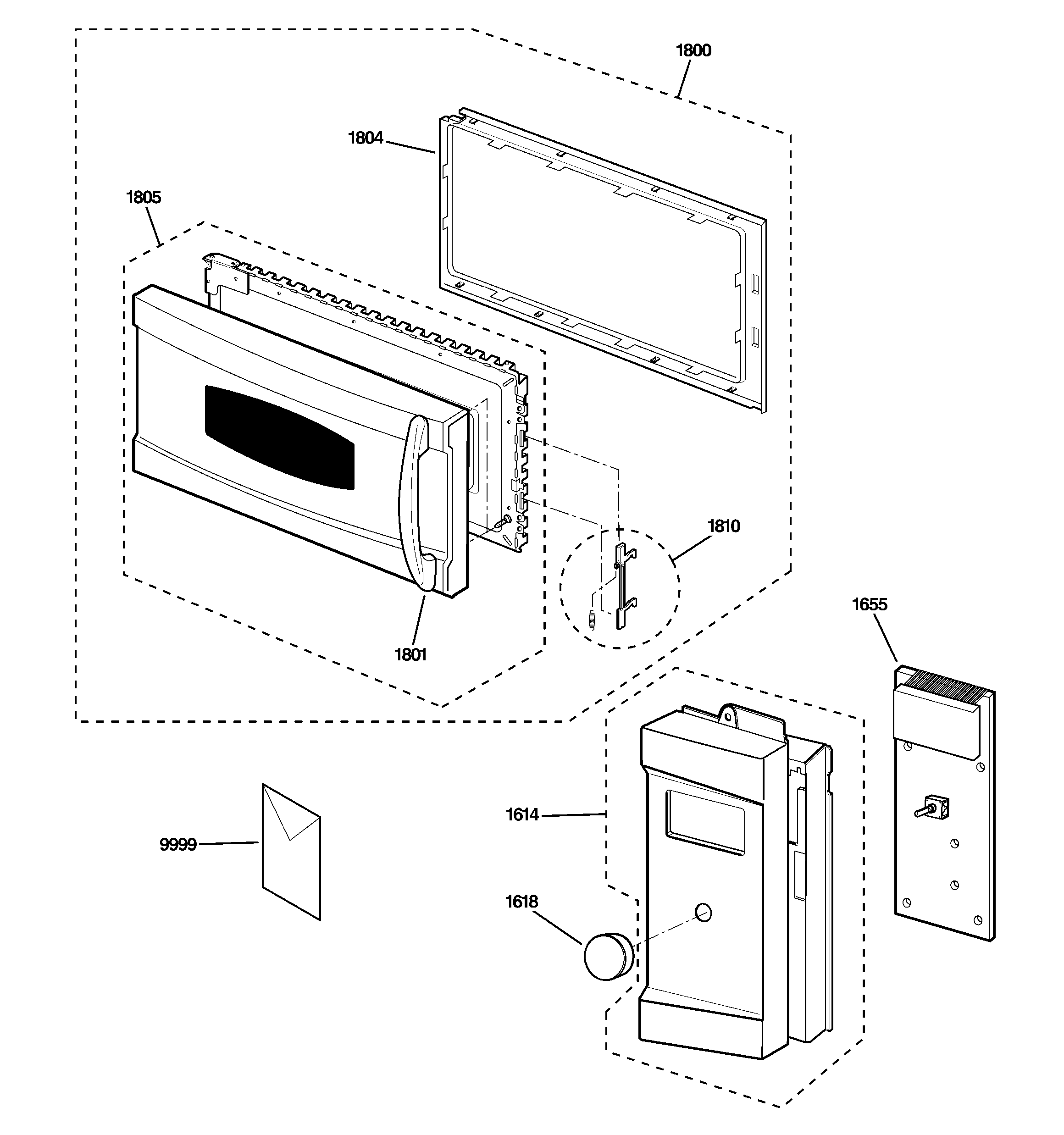 Control panel & door parts
