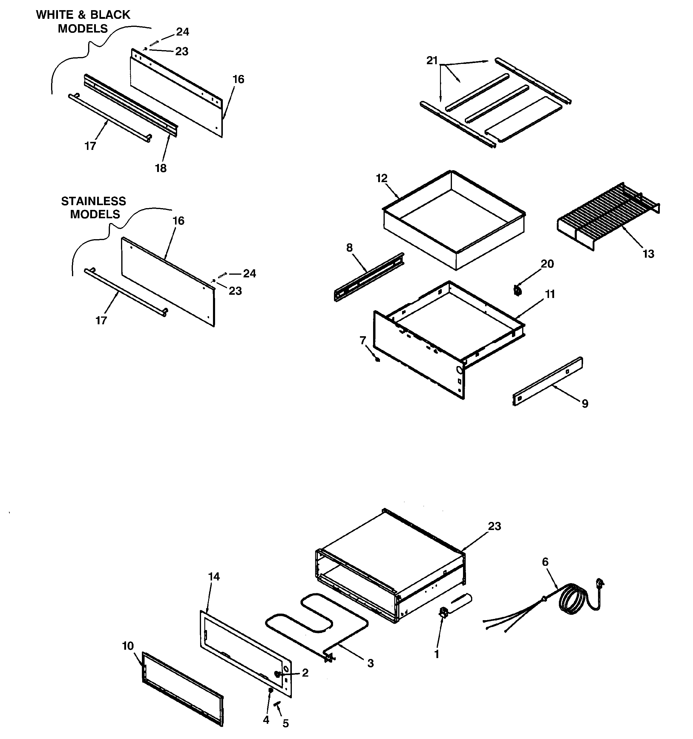 Warming drawer assembly