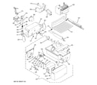 GE GSC21KGRAWW ice maker & dispenser diagram