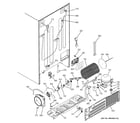 GE PSI23SGRBSV sealed system & mother board diagram