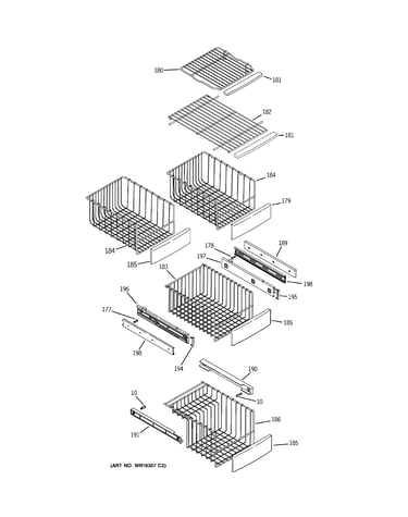 Freezer shelves