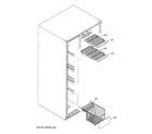 GE PCG23YEMHFBB freezer shelves diagram