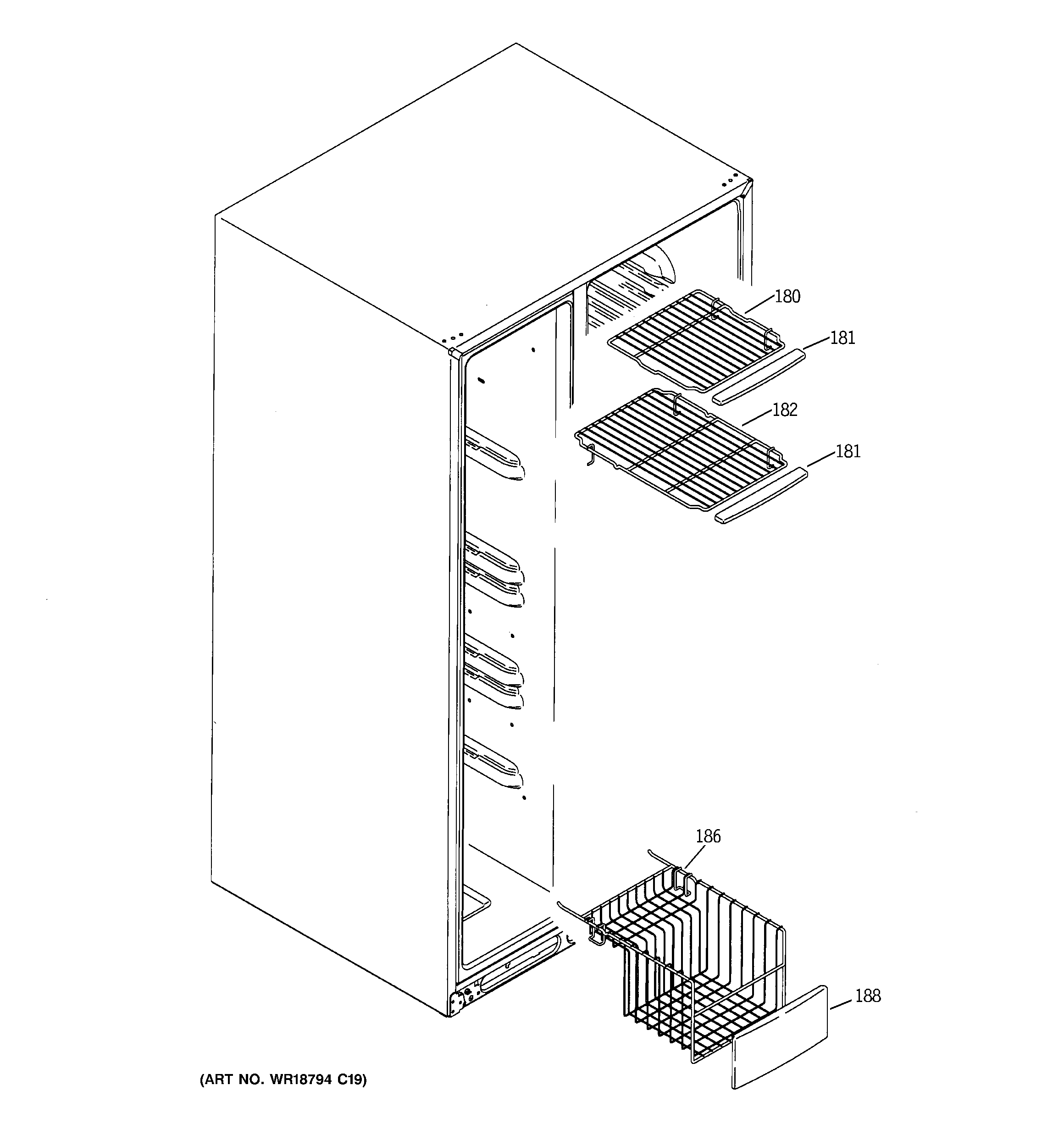 Freezer shelves