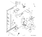 GE GSS25YBSAWW fresh food section diagram