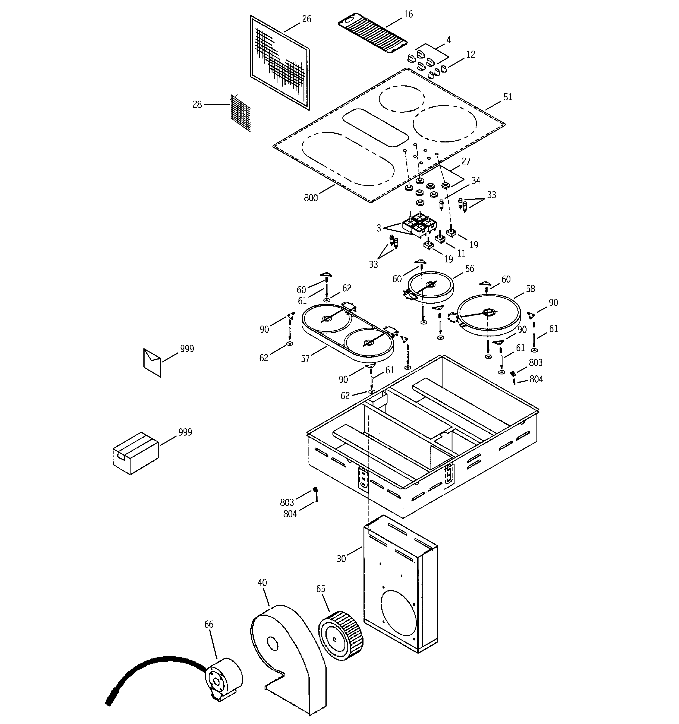 CONTROL PANEL & COOKTOP