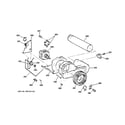 GE DCCB330ED2WC blower & drive assembly diagram