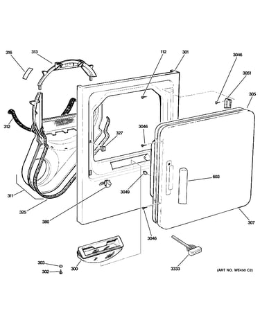 Front panel & door