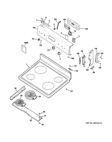 Control panel & cooktop