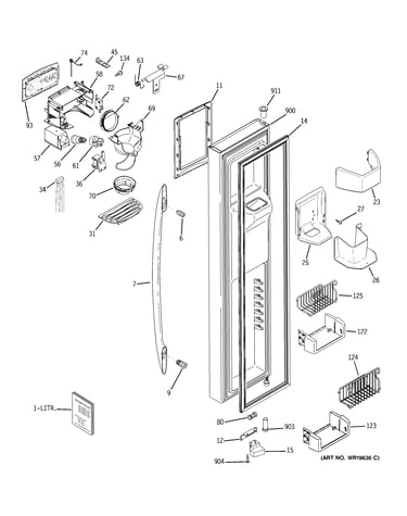 Freezer door