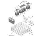 GE PDW9800J03BB lower assembly diagram