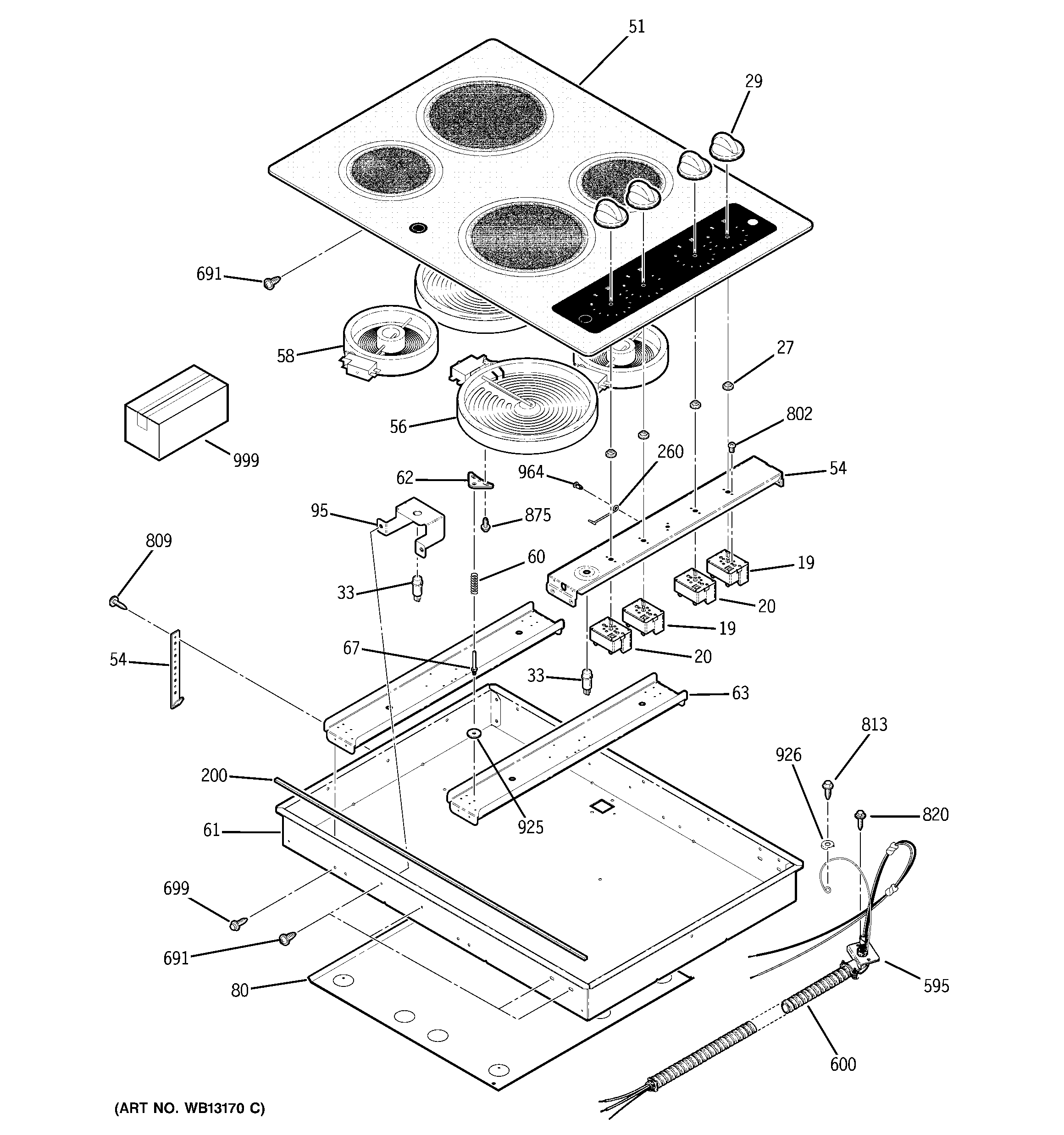 CONTROL PANEL & COOKTOP