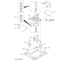 GE WSM2420D1CC machine base parts diagram