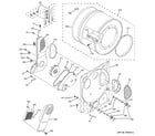 GE WSM2420D1WW dryer bulkhead parts diagram