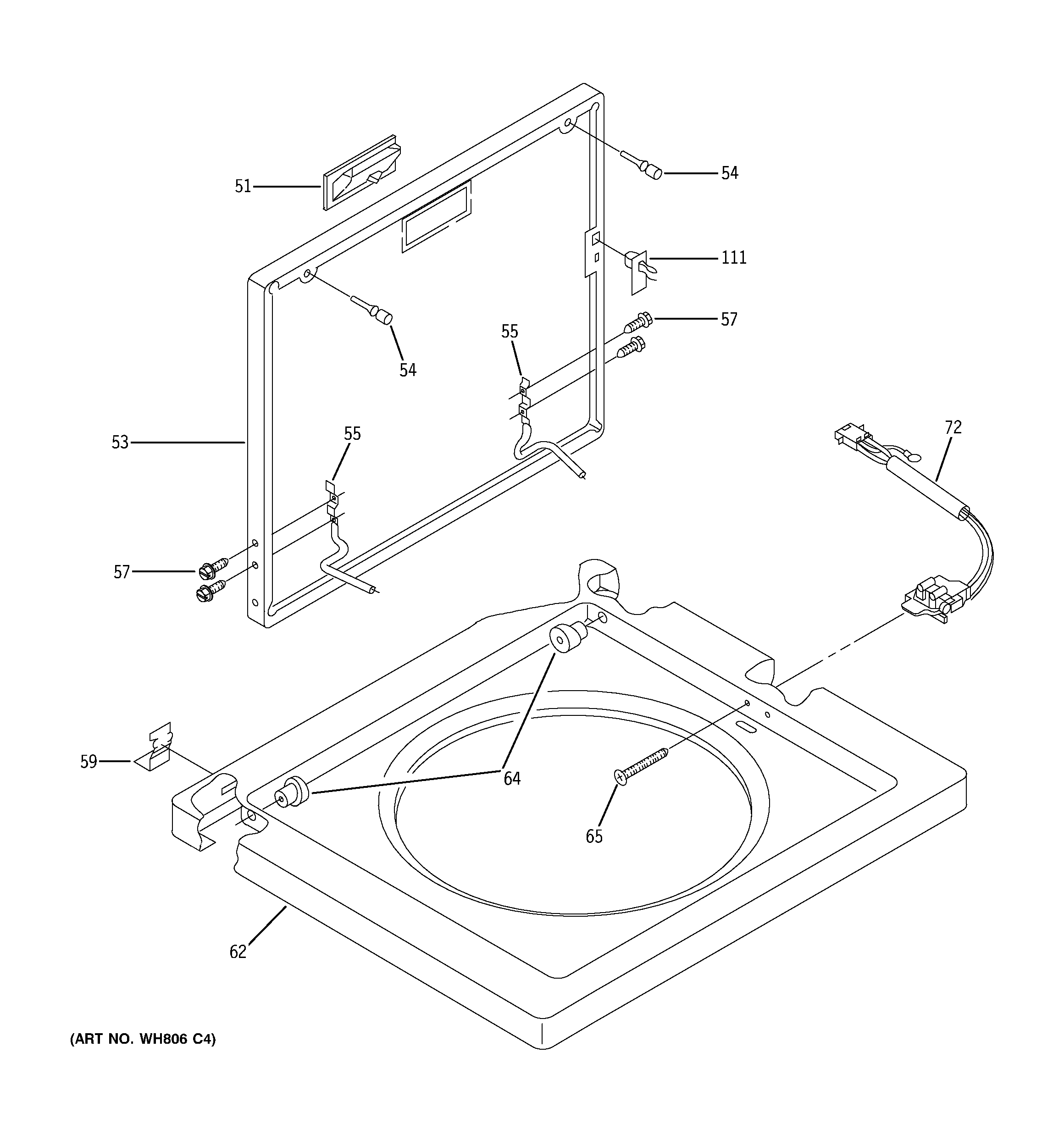 WASHER TOP & LID