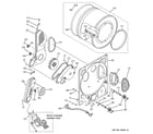GE WSM2480D1WW dryer bulkhead parts diagram