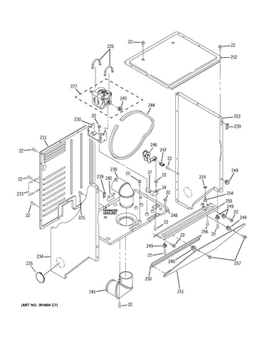 Dryer cabinet & motor