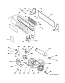 Backsplash, blower & motor assembly