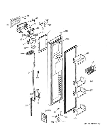 Freezer door