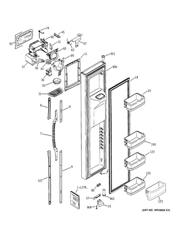 Freezer door
