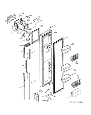 Freezer door