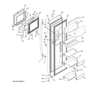 GE PSG27SHSACBS fresh food door diagram