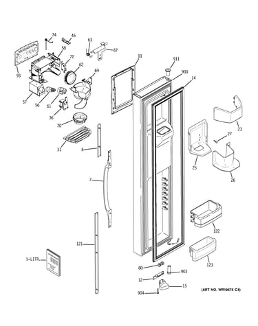 Freezer door