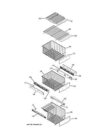 Freezer shelves